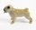 Miniature Porcelain Pug Figurine - Fawn (Tiny)