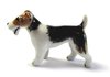 Miniature Porcelain Wire Haired Fox Terrier Figurine (Tiny)