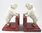 British Bulldog Bookends - Cast Iron Aged Appearance