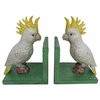 Sulphur Crested Cockatoo Bookends - Cast Iron Aged Appearance
