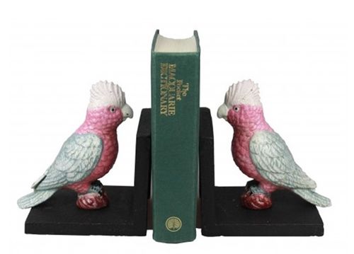 Buy Galah Bird Bookends - Cast Iron Aged Appearance