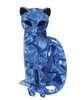 Cat Brooch Elegant Acrylic Blue colour Appr 6cm High