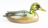 Duck Figurine - Green, Gold, Brown Gloss Finish Resin