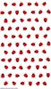 Ladybird or Ladybug Tea Towel - White Cotton