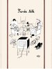 Cat Tea Towel - Dubout Soiree Tele Cotton France