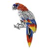 Parrot Brooch - Red, Blue with Diamante's