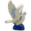 Peace Dove Bird Jewelled Enamelled Trinket Box or Figurine