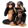 Monkey Diamante Decorated Jewelled Trinket Box....No Evil