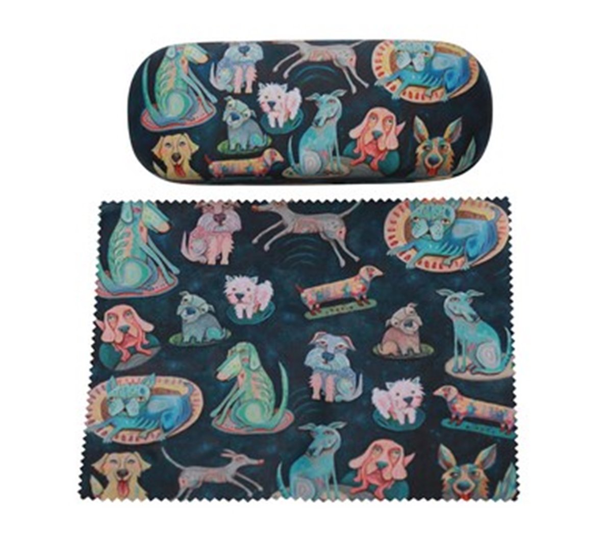 Dog glasses case & matching cleaning Cloth - Allen Designs