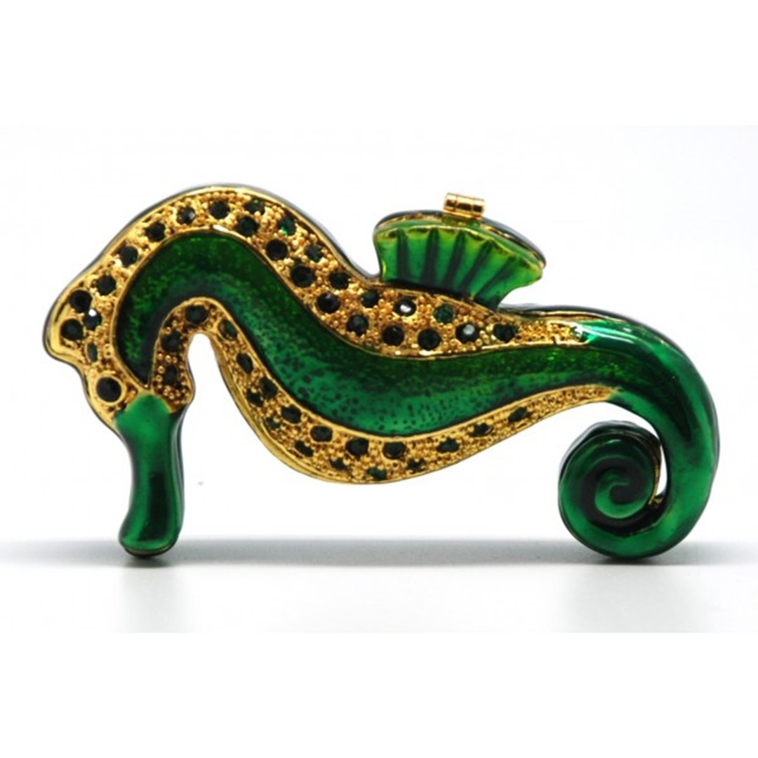Seahorse Jewelled Trinket Box or Figurine