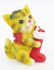 Ginger Tabby Cat Xmas figurine Approx 8cm High