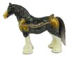 Clydesdale Horse Jewelled Enamalled Trinket Box or Figurine
