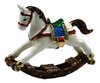 Rocking Horse Jewelled Enamalled Trinket Box or Figurine