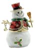 Christmas Snowman Trinket Box Collectible Trinket Box