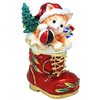 Christmas Kitten Trinket Box or figurine