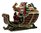 Christmas Santa Sleigh w Gifts Trinket Box