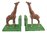 Giraffe Bookends - Cast Iron Aged Appearance