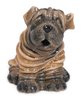 Shar Pei Collectable Dog Teapot  Ceramic Blue Sky