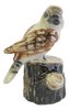 Miniature Porcelain Kookaburra on Stump 3.5cm High