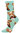 Pitbull Dog Sock - Mint Heather SockSmith Cotton Womens