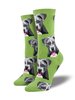 Pitbull Dog Sock - Green SockSmith Cotton Womens