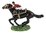 Black Racehorse with Jockey,  Horse Trinket Box or Figurine