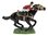 Black Racehorse with Jockey,  Horse Trinket Box or Figurine