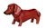 Dog Pot Planter -Ceramic Dachshund Allen Designs 32cm L Brown