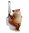 Fun Cat Figurine Ginger/Brown Cat on Dunny Pen Holder 12cm H