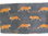 Fox Scarf - Black, Orange Foxes Appr 170cm Long
