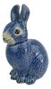 Rabbit Figurine - Ceramic Blue
