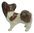 Miniature Ceramic Papillon Standing Dog Figurine