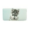 Dog Wallet - Husky Pup on both sides - Grey