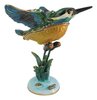 Flying Kingfisher - Bird Jewelled Trinket Box Or Figurine