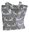 Bulldog Dog Matt Finish Oil Cloth Tote - Carry Bag - Grey