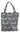 Bulldog Dog Matt Finish Oil Cloth Tote - Carry Bag - Grey