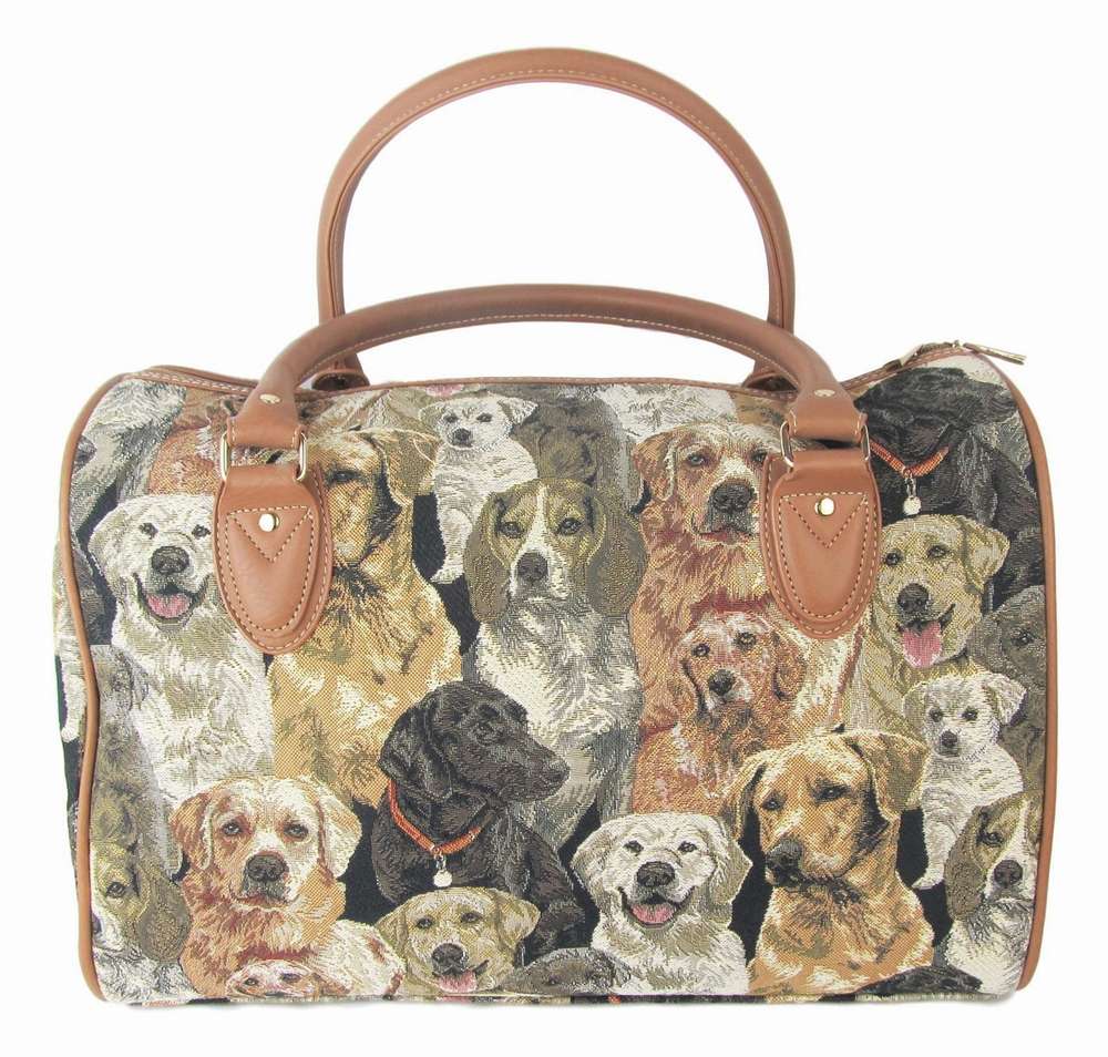 Tapestry Dogs Large Sized Barrel Bag, Labradors, Retrievers