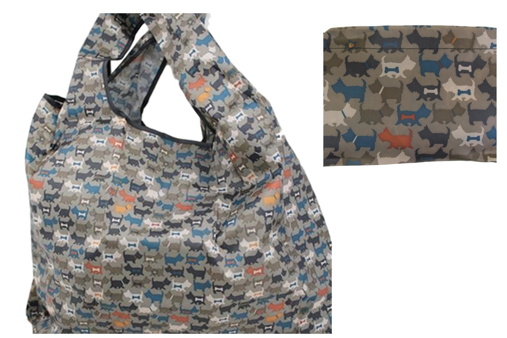 Dog Animal Pattern Foldable Reusable Shopping Bag 