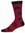 Black Cat Bamboo Socks Socksmith Mens - Dark Red