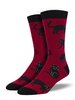 Black Cat Bamboo Socks Socksmith Mens - Dark Red