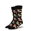 Corgi Dog Socks - SockSmith Mens Black Socks