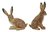 Hare Porcelain Rabbit Salt & Pepper Shakers App 9.5cm H