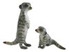 Hand Painted Porcelain Miniature Set of 2 Meerkat figurine