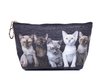 Burmese Kittens Cat Toiletry Cosmetic Purse Image both sides