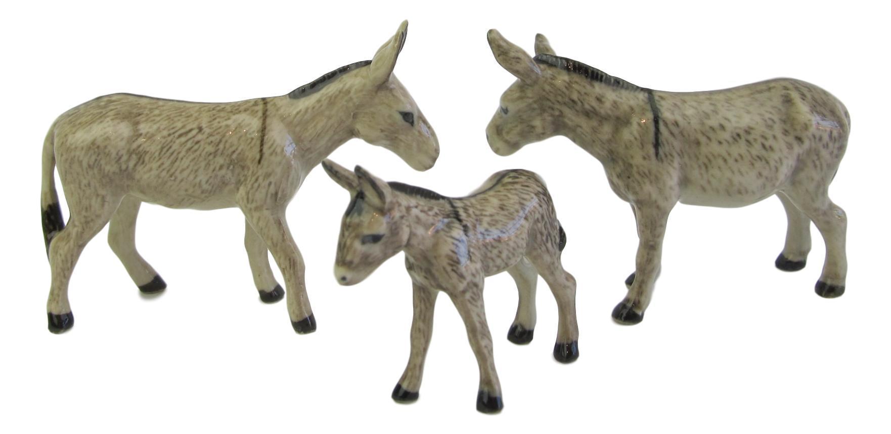 Miniature best sale donkey figurines