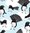 Willy Wagtail Bird Cotton Tea Towel Approx 74cm x 47cm