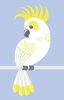 Cockatoo Bird Cotton Tea Towel Approx 74cm x 47cm