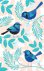 Blue Wren Bird Cotton Tea Towel Approx 74cm x 47cm