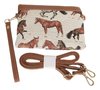 Tapestry Running Horse Design Cross body Bag Purse
