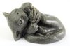 Quintessence (UK) Mischief Figurine Stone Resin Cat - GREY